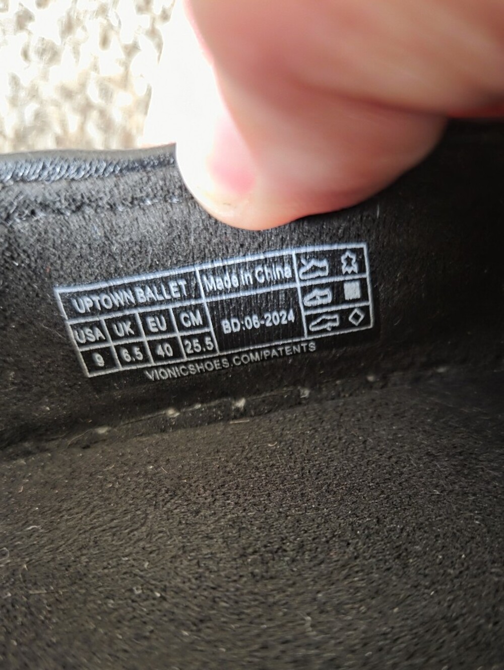 Vionic Uptown Ballet Black Slip On Leather Shoes 9 - Picture 10 of 10